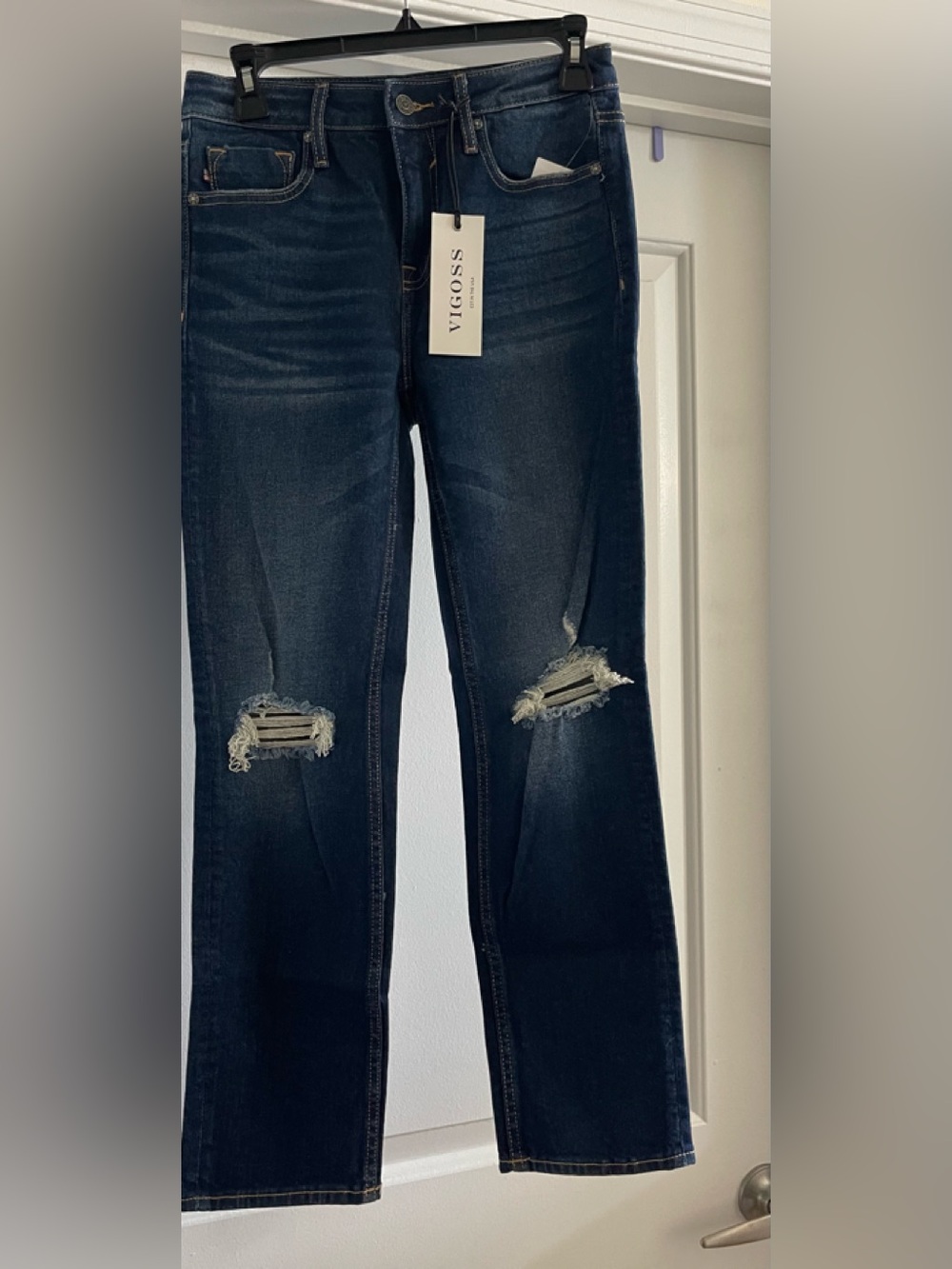 Vigoss Deep Indigo Straight Leg Jeans